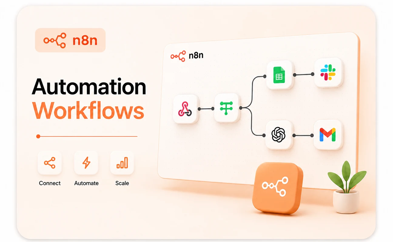 Workflow automation connecting business tools and everyday processes